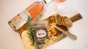 Delta Wine Company Rose and Barrys Bay Cheese